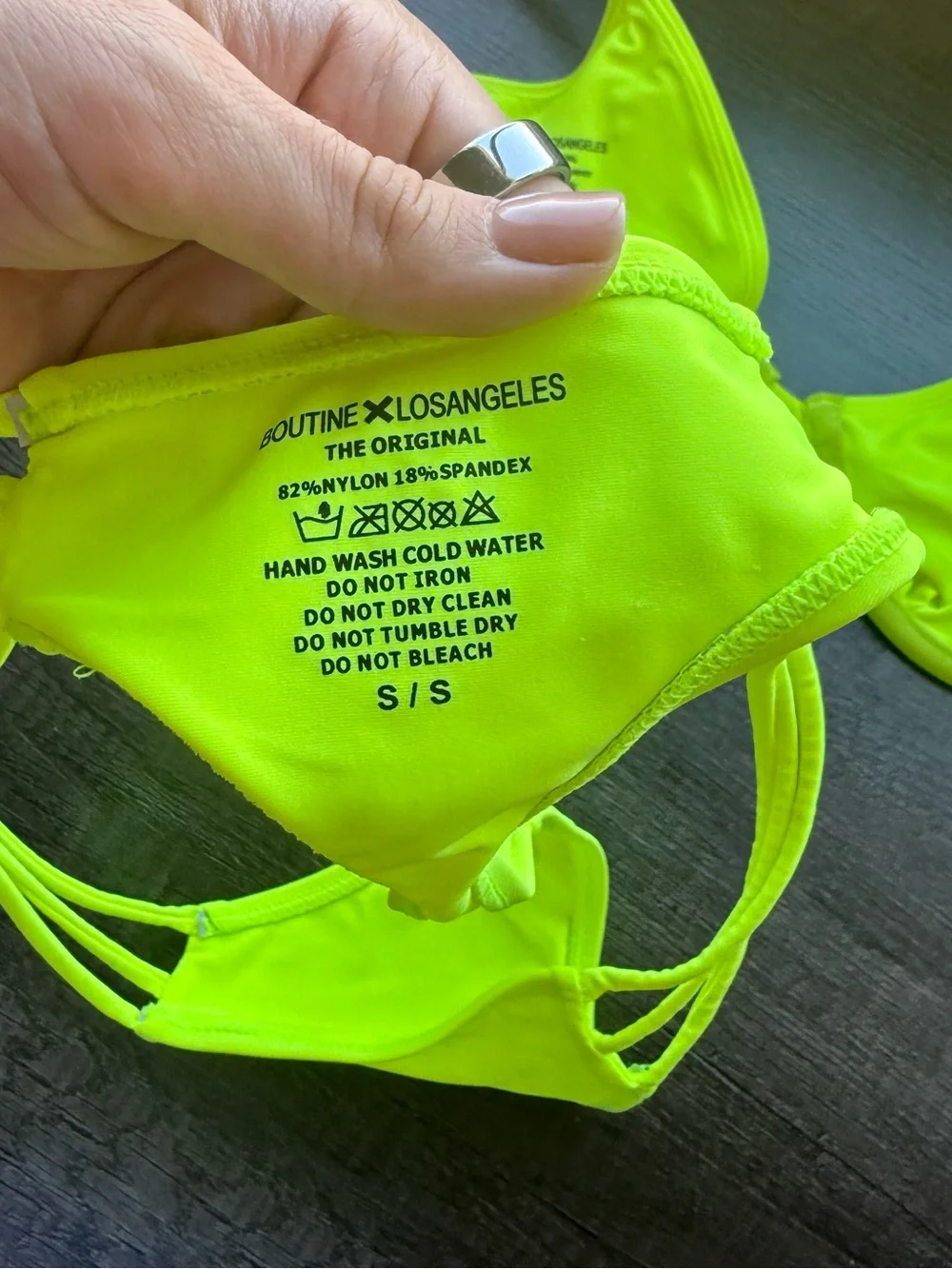 Boutine la neon yellow bikini sz s